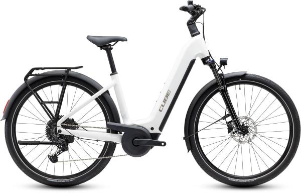 Cube Touring Hybrid ONE 600 metallicwhite'n'chrome Gr&ouml;&szlig;e: Easy Entry 54 cm