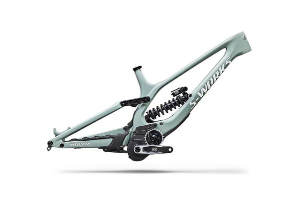 Specialized S-Works Demo 11 Frameset GLOSS AGAVE GREY / METALLIC WHITE SILVER S4
