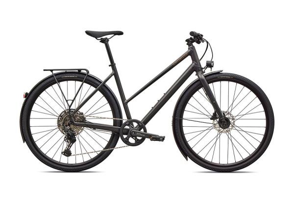 Specialized Sirrus X 3.0 Step-Through EQ SATIN METALLIC OBSIDIAN / BURNT GOLD METALLIC FROST REFLECTIVE XS