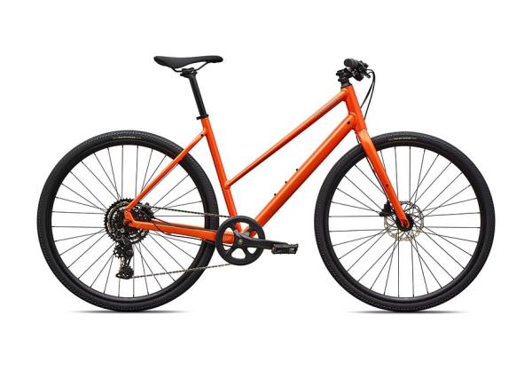 Specialized Sirrus X 2.0 Step-Through GLOSS TANGERINE / SHADOW SILVER FROST REFLECTIVE S