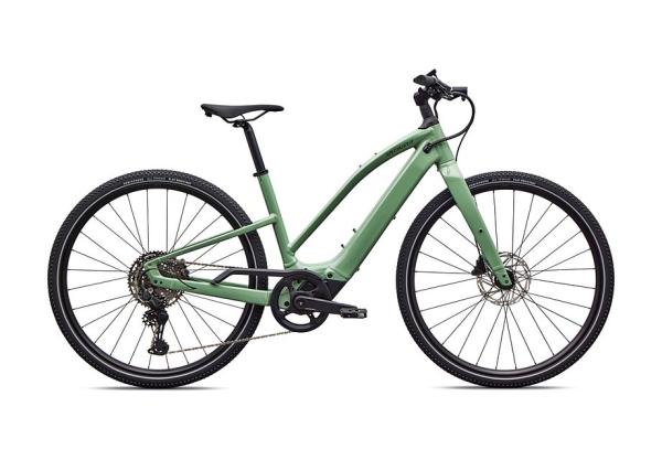Specialized Turbo Vado SL 2 4.0 Step-Through GLOSS PISTACHIO / OAK GREEN METALLIC FROST REFLECTIVE S