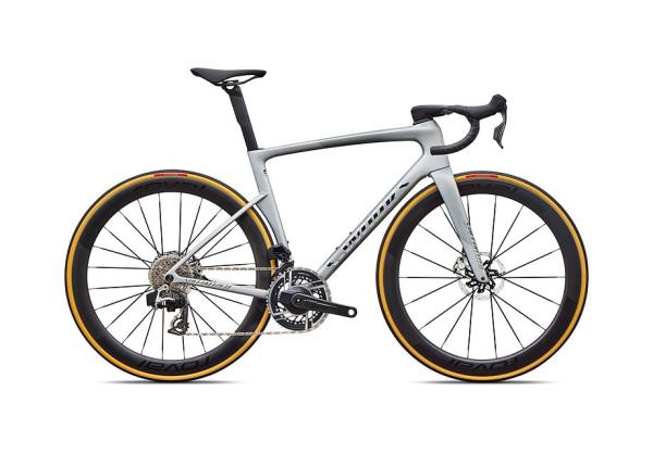 Specialized S-Works Tarmac SL9 - SRAM RED AXS SATIN SILVER DUST / GLOSS CHROME 58
