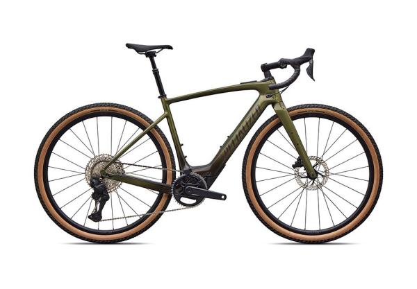 Specialized Turbo Creo 2 Comp - Shimano GRX Di2 GLOSS LAUREL GREEN METALLIC/CHARCOAL TINT FADE/NEBULA METALLIC 58