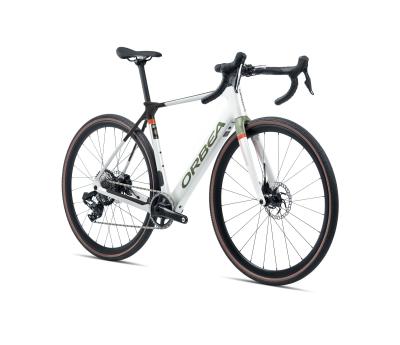 Orbea GAIN M20i 20mph L White Chic - Metallic Green Artichoke (Gloss) Produktbild 1