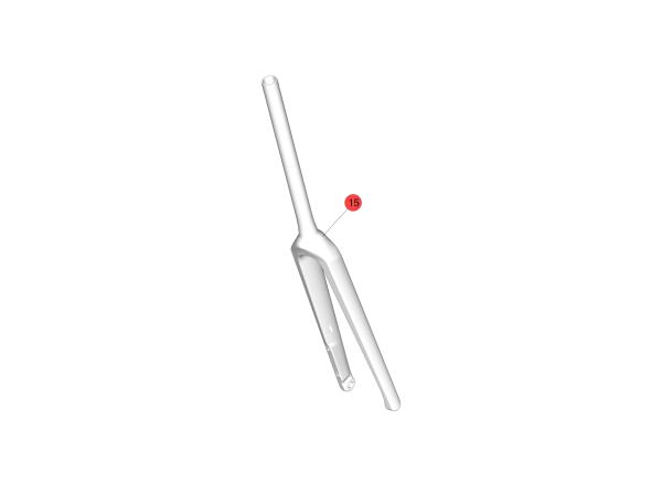 BMC Fork SLR ready to paint 54-61 BLACK One Size