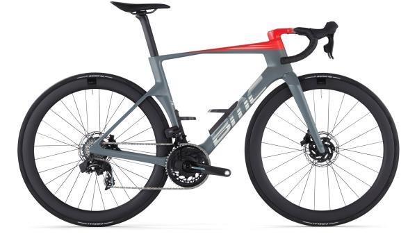 BMC Teammachine R 01 THREE Iron Grey / Neon Red 61