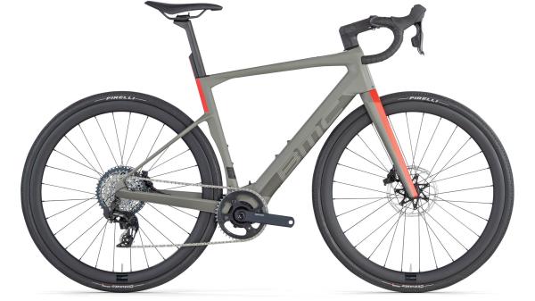 BMC Roadmachine 01 AMP X ONE Rhino Grey / Neon Red 58