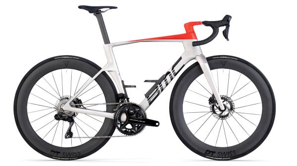 BMC Teammachine R 01 TWO Arctic Silver / Neon Red 47