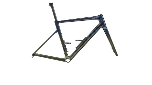 BMC Teammachine SLR 01 Frameset Blue Glitter Carbon / Lime Carbon 58