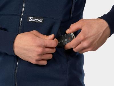 Santini Jacke Santini Trek-Segafredo Hoodie L Dark Blue Produktbild 4
