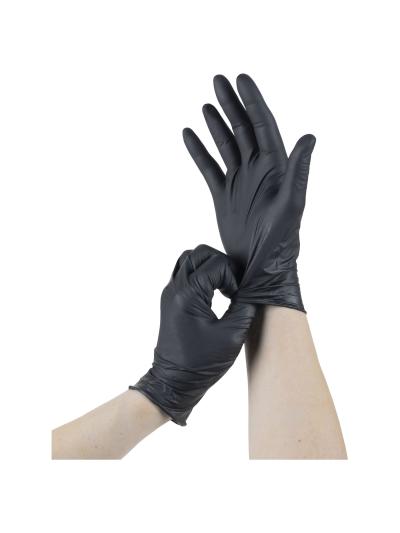 Unbekannt Glove Basic Synguard Nitrile X-Large Black 100/Box Produktbild 1
