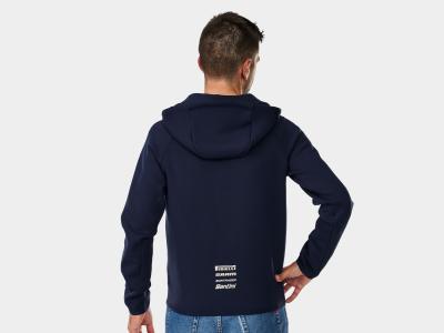 Santini Jacke Santini Trek-Segafredo Hoodie XS Dark Blue Produktbild 1