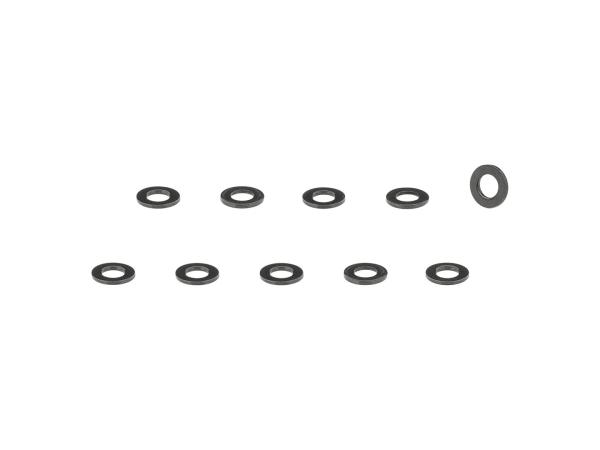 Unbekannt Spacer Trek-Electra Washer 9ODx4.3IDx1.0T Black 10