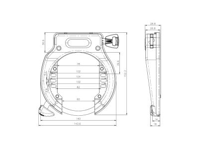 Abus Lock ABUS Ring 4650L NR Removable Key Black Produktbild 1
