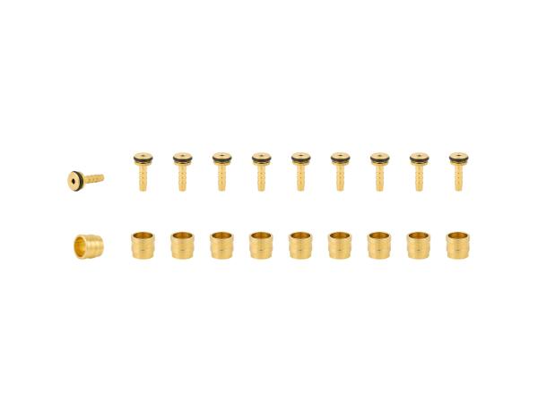 Tektro Brake Part Tektro Hose Fitting Kit 5.5mm Gold 10 P