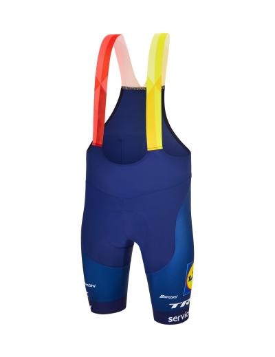 Santini Short Santini Trek Team Bib Medium Blue/Yellow Produktbild 2