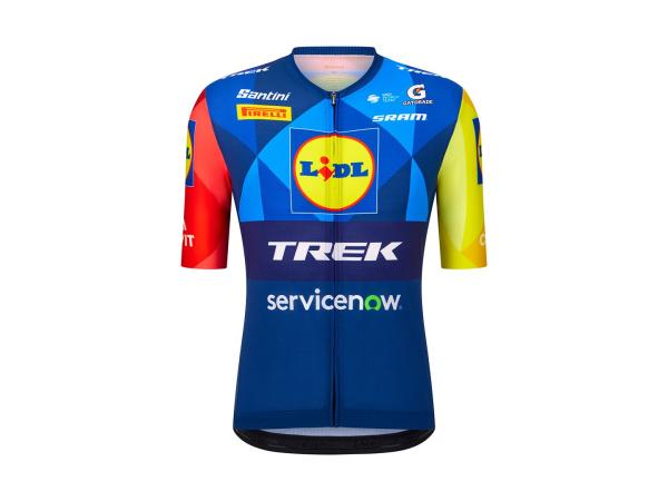 Santini Jersey Santini Trek Replica Small Blue/Yellow