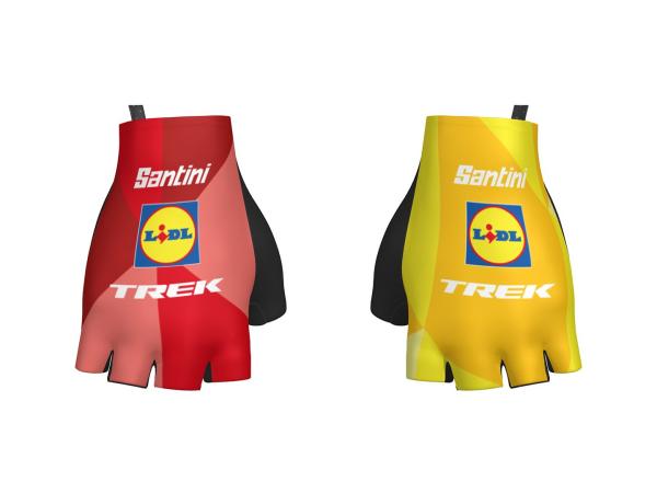 Santini Glove Santini Trek Team Large Blue/Yellow