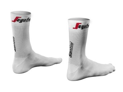 Santini Socken Santini Trek-Segafredo Sommer M/L White Produktbild 1