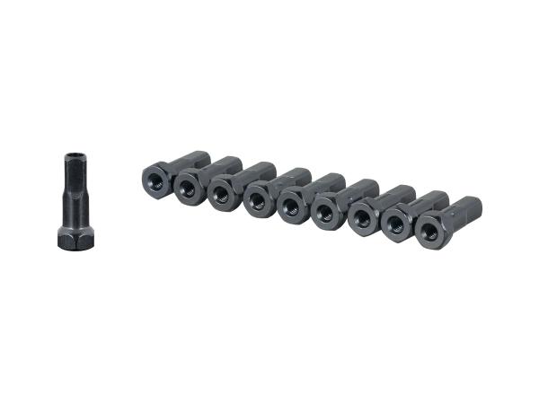 Sapim Nipple Sapim 14 Gauge Alloy Hex Head Black 10/Pack