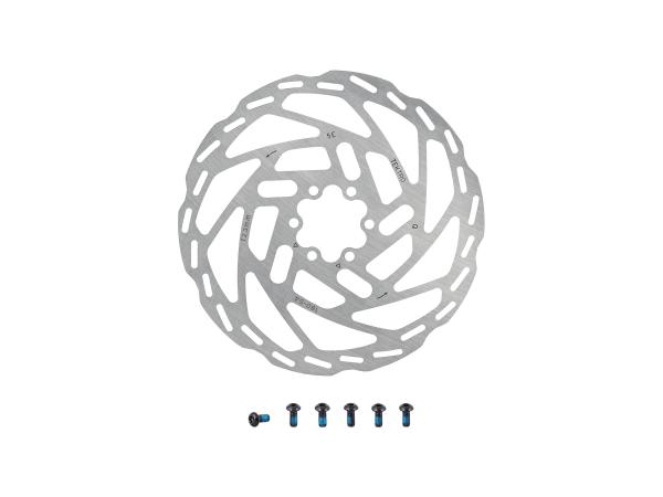 Tektro Rotor Tektro TR-54 180 2.3mm 6-Bolt Stnl Stl Coate