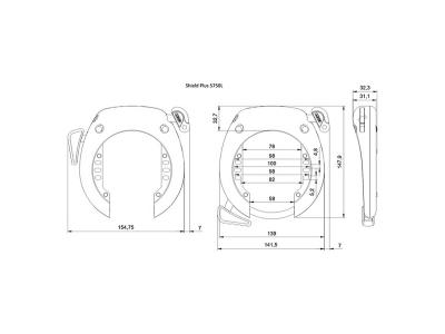 Abus Lock Abus Ring 5750L NR Removable Key RIB Battery Produktbild 1